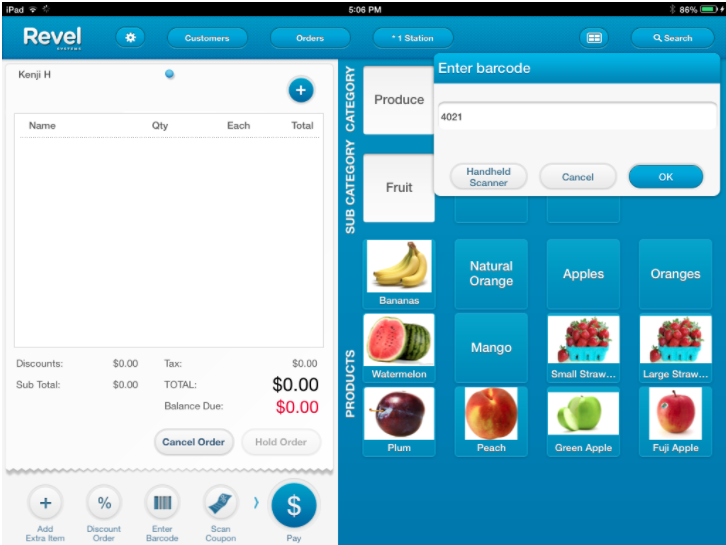 Software features reading product barcodes