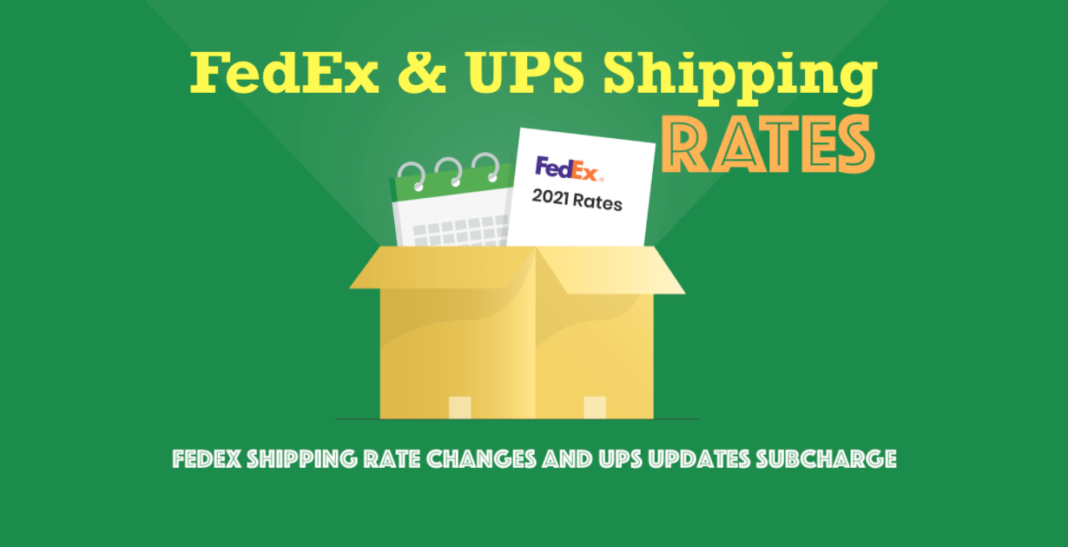 2021 FedEx Shipping Rate Changes and UPS Updates Subcharge