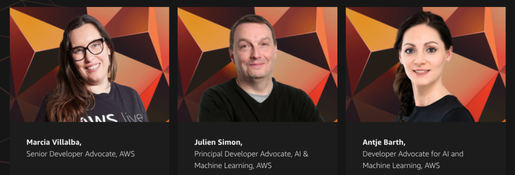 Featured speakers on AWS Innovation - AI : ML Edition 2021