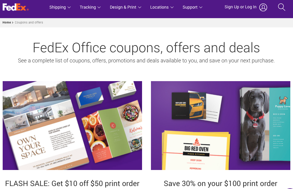 FedEx Office Promo Coupon Codes, Offers and Delivery Deals 2021/2022