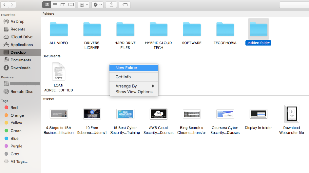 How to Create New Folder on Mac OS