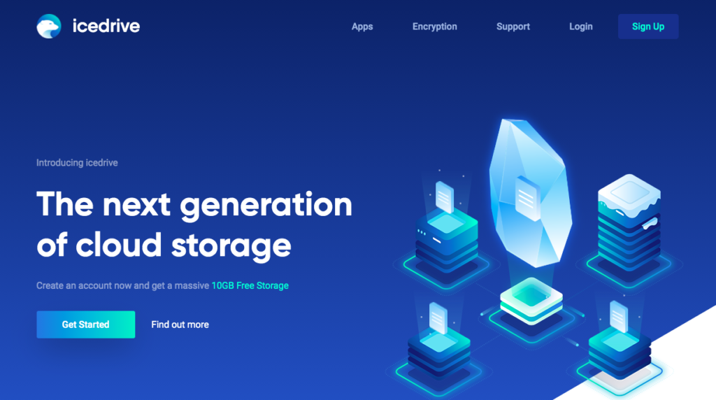 Icedrive – 10GB free storage