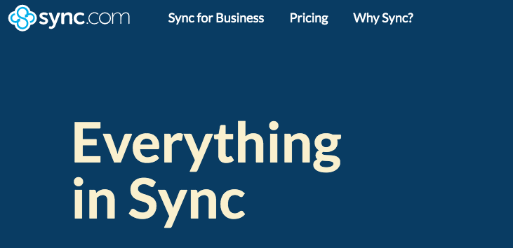 Sync's encrypted cloud storage platform