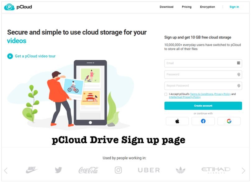 google drive to pcloud