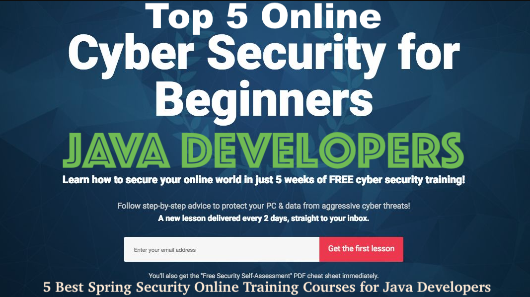 5 Best Spring Security Online Training Courses for Java Developers
