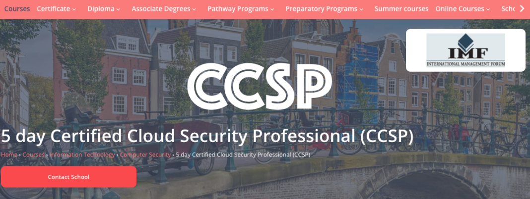CCSP Certification Demand and Cost for Certified Cloud Security Professional at IMF
