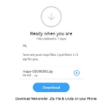 Download Wetransfer .Zip File & Unzip on your Phone Download Wetransfer .Zip File & Unzip on your Phone