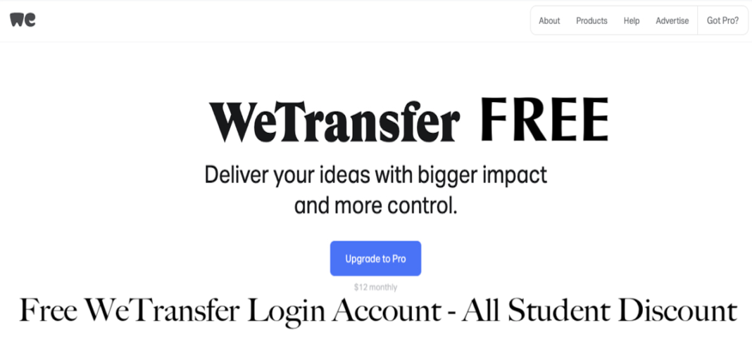Free WeTransfer Login Account - All Student Discount