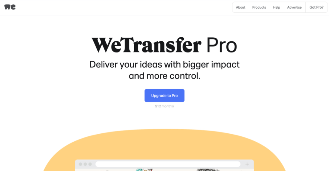 WeTransfer Pro Login 2021 - Upgrade to send bigger files