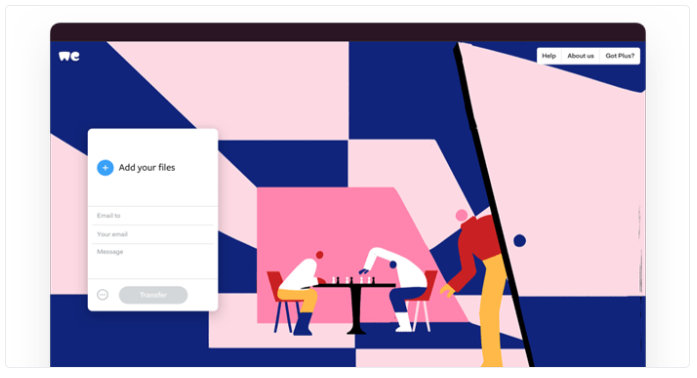 WeTransfer is our classic file sharing service