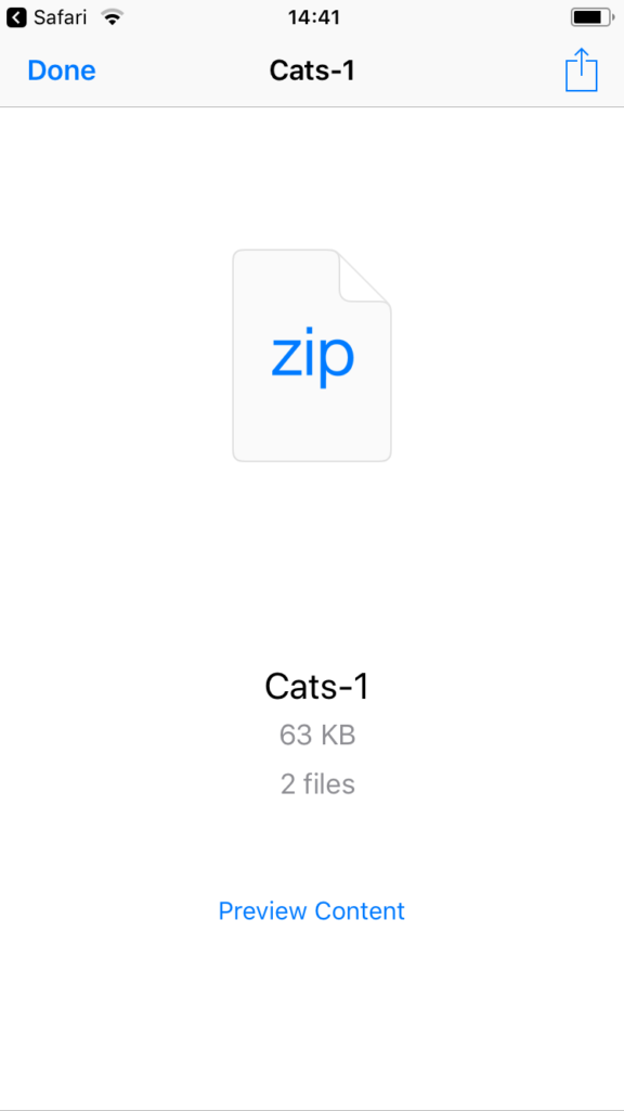 wetransfer preview content on iphone, ipad, macos