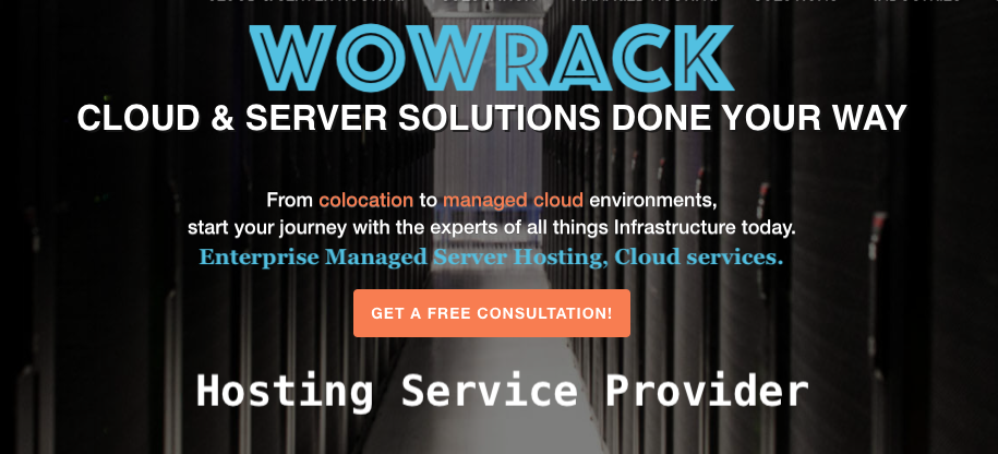 wowrack.com | Wow Technologies, Inc. Hosting Service Provider Portal
