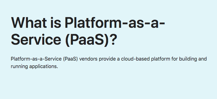 What is Platform-as-a-Service (PaaS)?