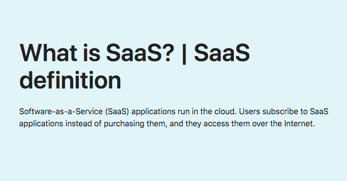 What is SaaS? | SaaS definition online