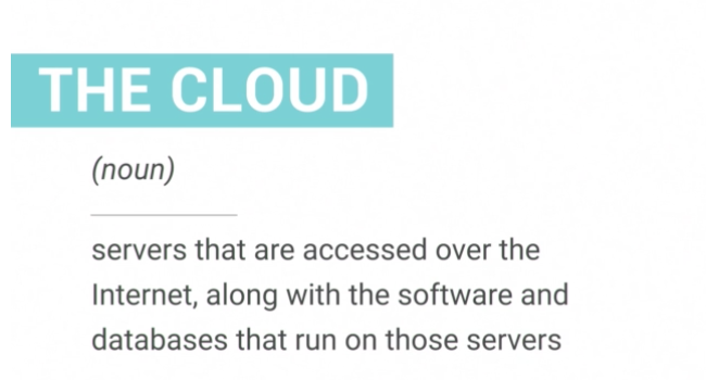 What is a cloud?