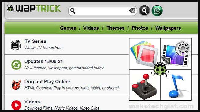 Top 10 Waptrick Alternative Sites to Download Games, Music, Videos Apps