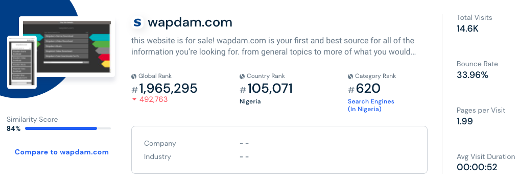 wapdam.com is waptrick alternative