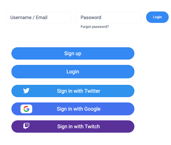 Fansly Login page