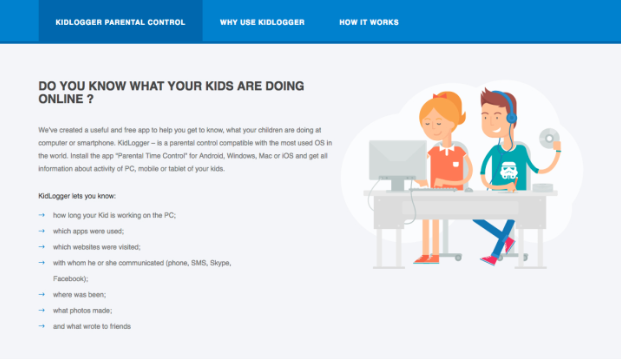KidLogger (Windows, macOS, Android, and Linux) - Parental Control Software