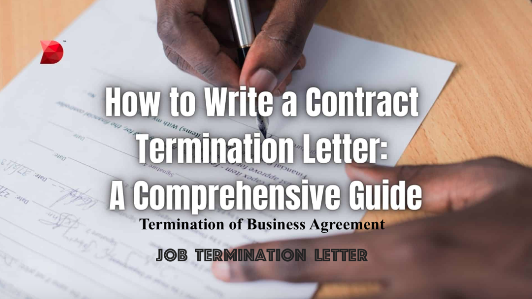 Termination of Contract, Business Agreement and Job Appointment [Sample Letter]