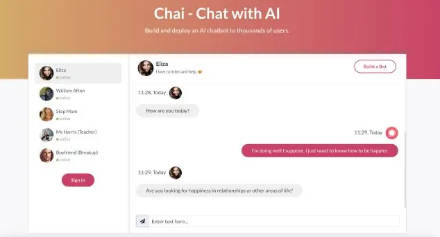 talk to a variety of chat AI