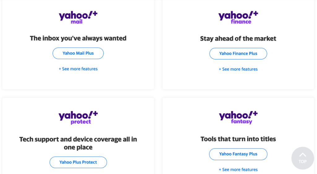 Choose a Yahoo Plus subscription