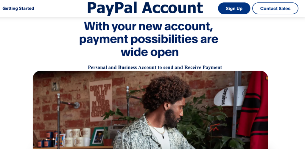 Create a Paypal Account