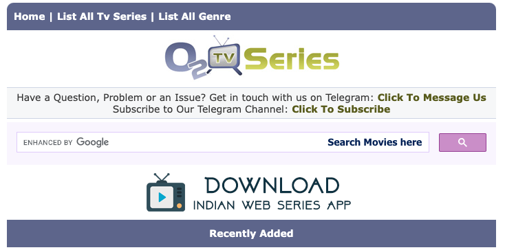 O2Tv Movies A – Z Category for Free Download at O2TvSeries.com