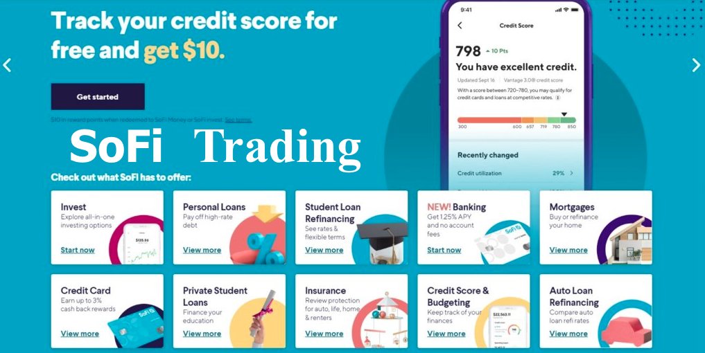 SoFi - Best Stock Trading Platforms Apps for Loan and 
Crypto Investment