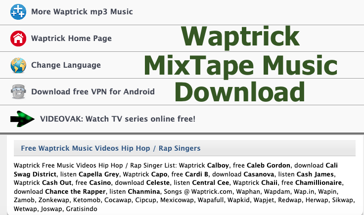Waptrick Mp3 Music Download and Free DJ MixTap Songsv
