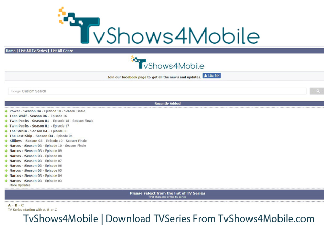 TvShows4Mobile – Download TV Series from TvShows4Mobile.com
