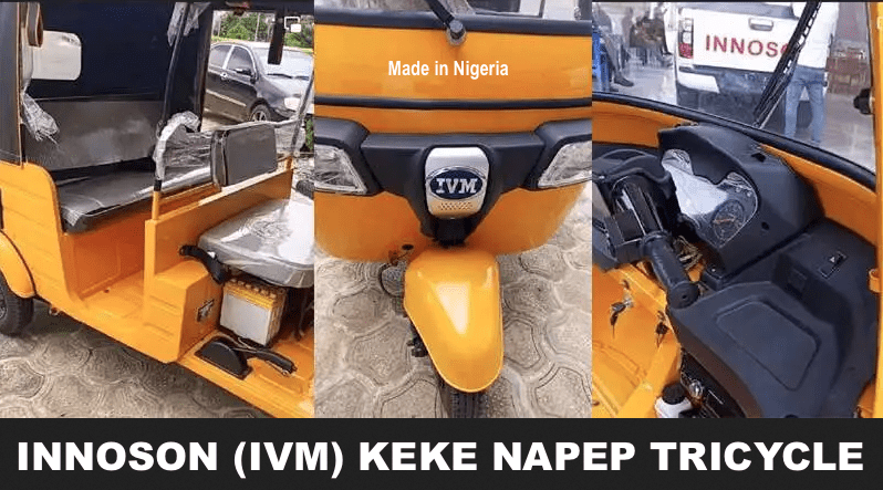 Innoson (IVM) Keke Napep Tricycle is Made in Nigerian by Innoson Motors