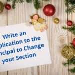Change of Section Request Letter Samples to Principal of a School School