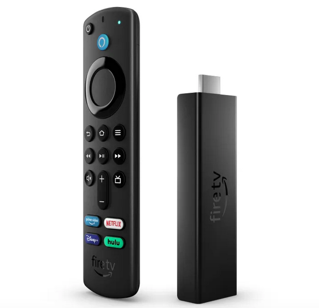 The Amazon Fire TV Stick 4K Max and Alexa Voice Remote