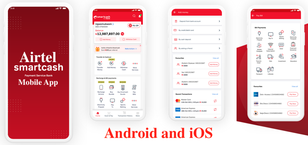 Airtel SmartCash PSB Mobile Application for Android (APK) and iOS (IPA)